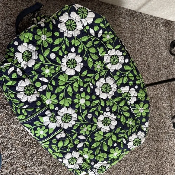 Floral Green and Blue Travel duffel bag - Picture 7 of 7